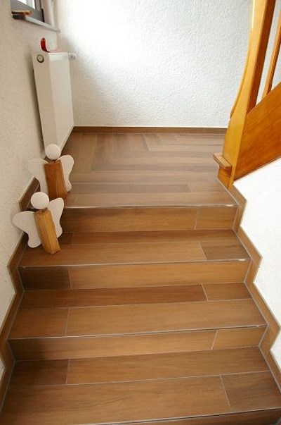 Treppe Holzdekorfliese