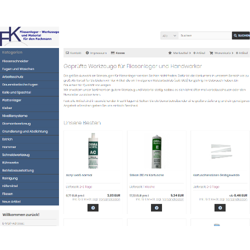 Fliesenwerkzeug Online-Shop 1 Fliesenwerkzeug Shop